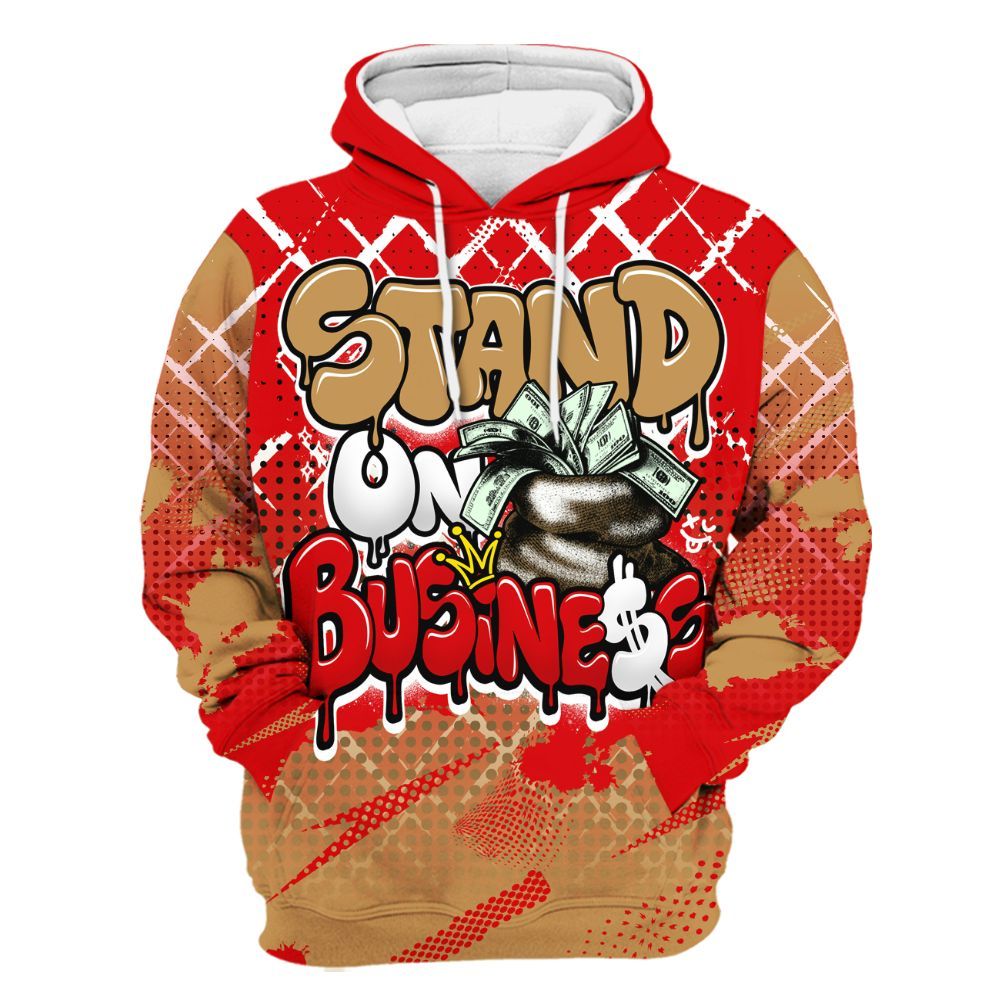 Hoodie To Match Kobe 5 Red Year Of The Mamba - Halftone Stand Business Dripping All Over Print