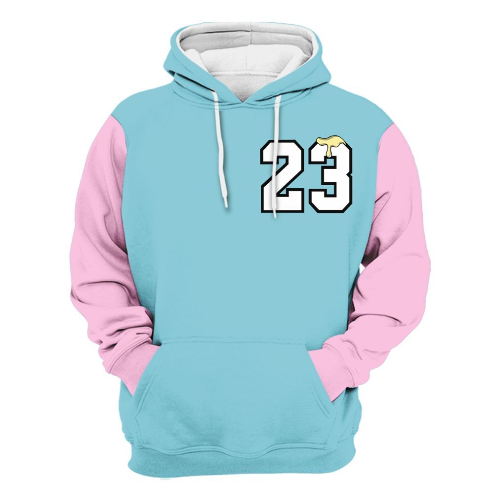 Hoodie To Match SB Dunk Low Visty Varsity Jacket, Custom Name Number 23 Drip All Over Print