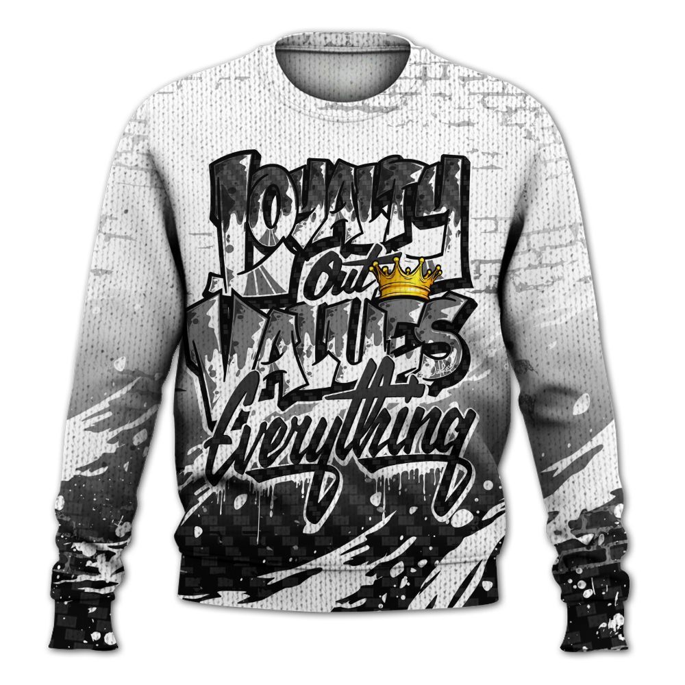 Knitted Sweater To Match Kobe 9 EM Protro Halo - Values Of Loyalty Drip