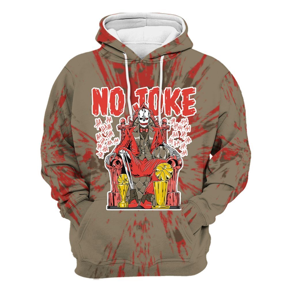 Hoodie To Match Olive 9s - Ain't Joke Skeleton Luxury All Over Print