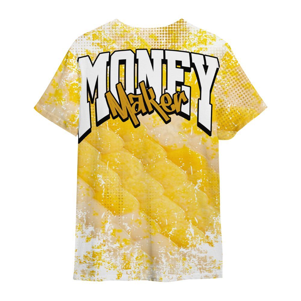 Shirt To Match Low Yellow Python 11s - Move In Silence Money Street Retro All Over Print