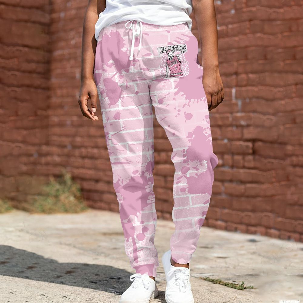 Sweatpant To Match Orchid 4s - Allen Answer Skeleton Brick All Over Print