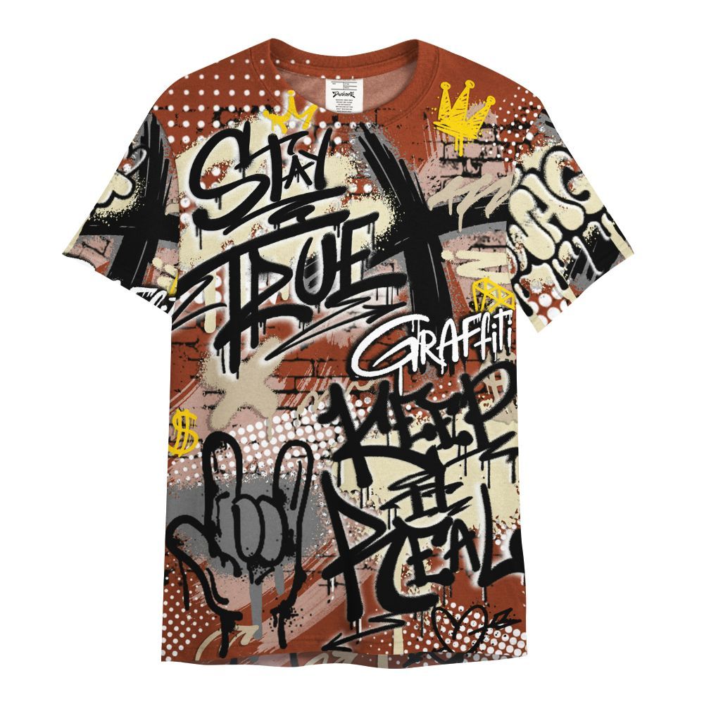 Shirt To Match Retro Eastside Golf 12s - True It Real Graffiti Streetwear All Over Print