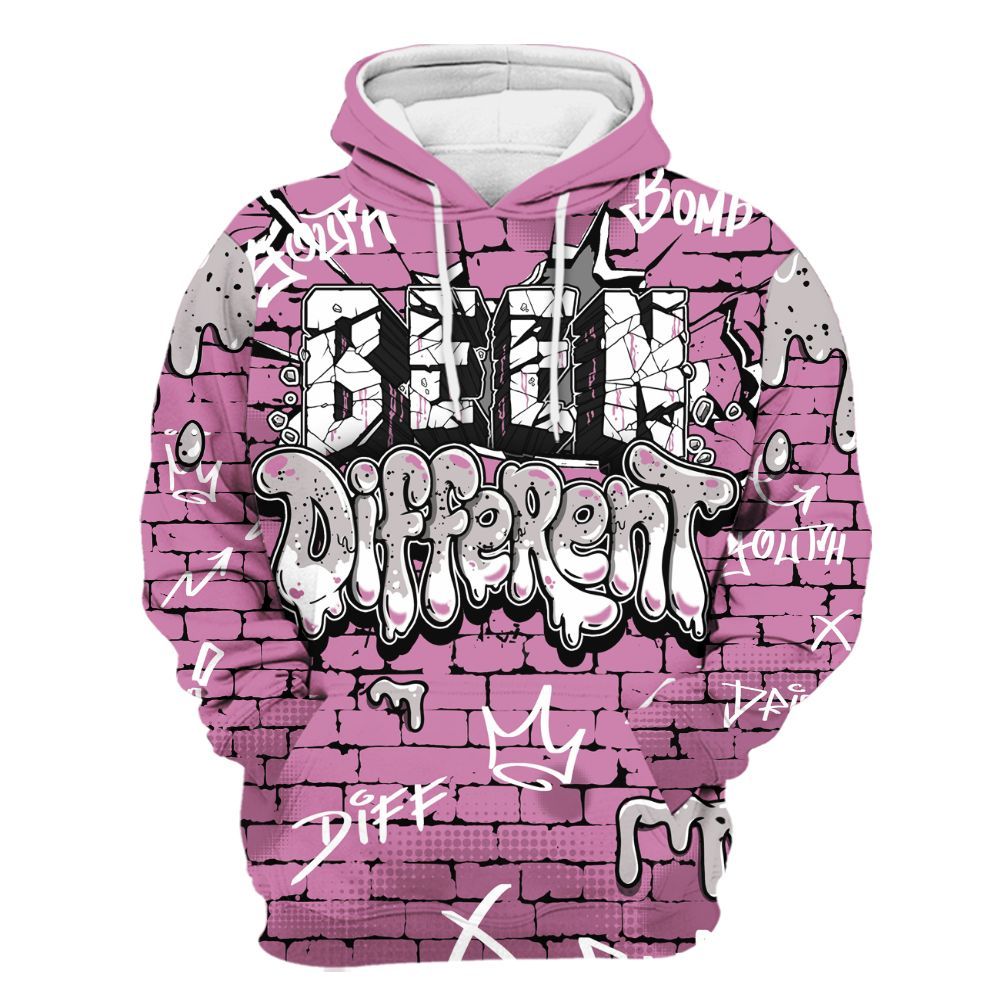 Hoodie To Match Neutral Grey Black White Orchid 4s - Been Different Drippin Streetwear All Over Print