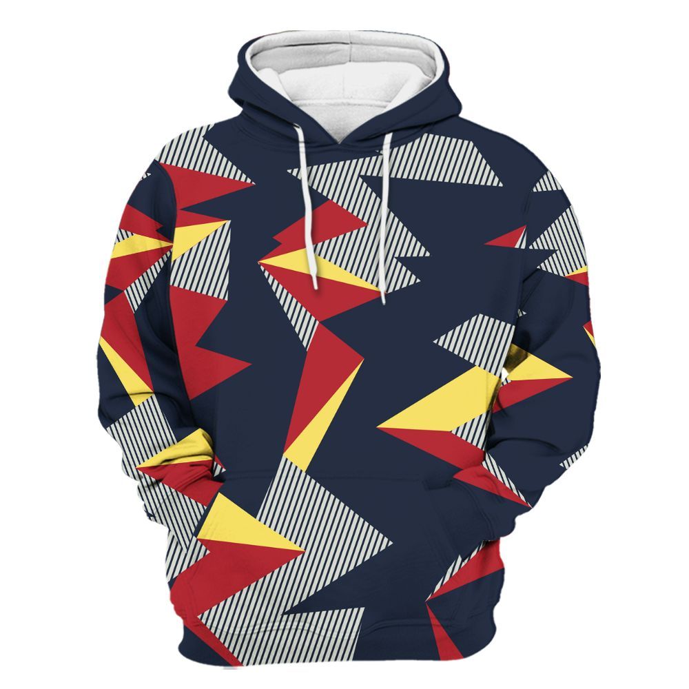 Hoodie To Match Dunk Low COJP What The 2024 - Geometric Camouflage Pattern All Over Print
