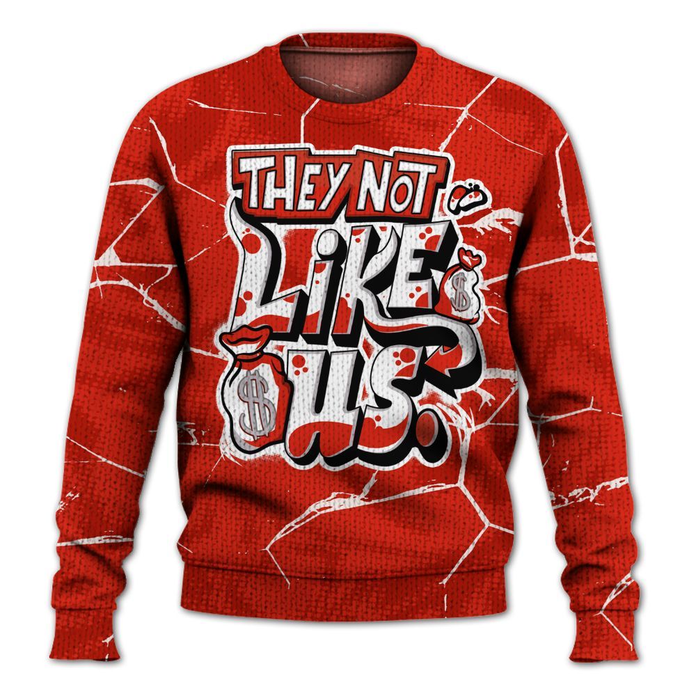 Knitted Sweater To Match Retro Cherry 11s - Dislike Us Graphic