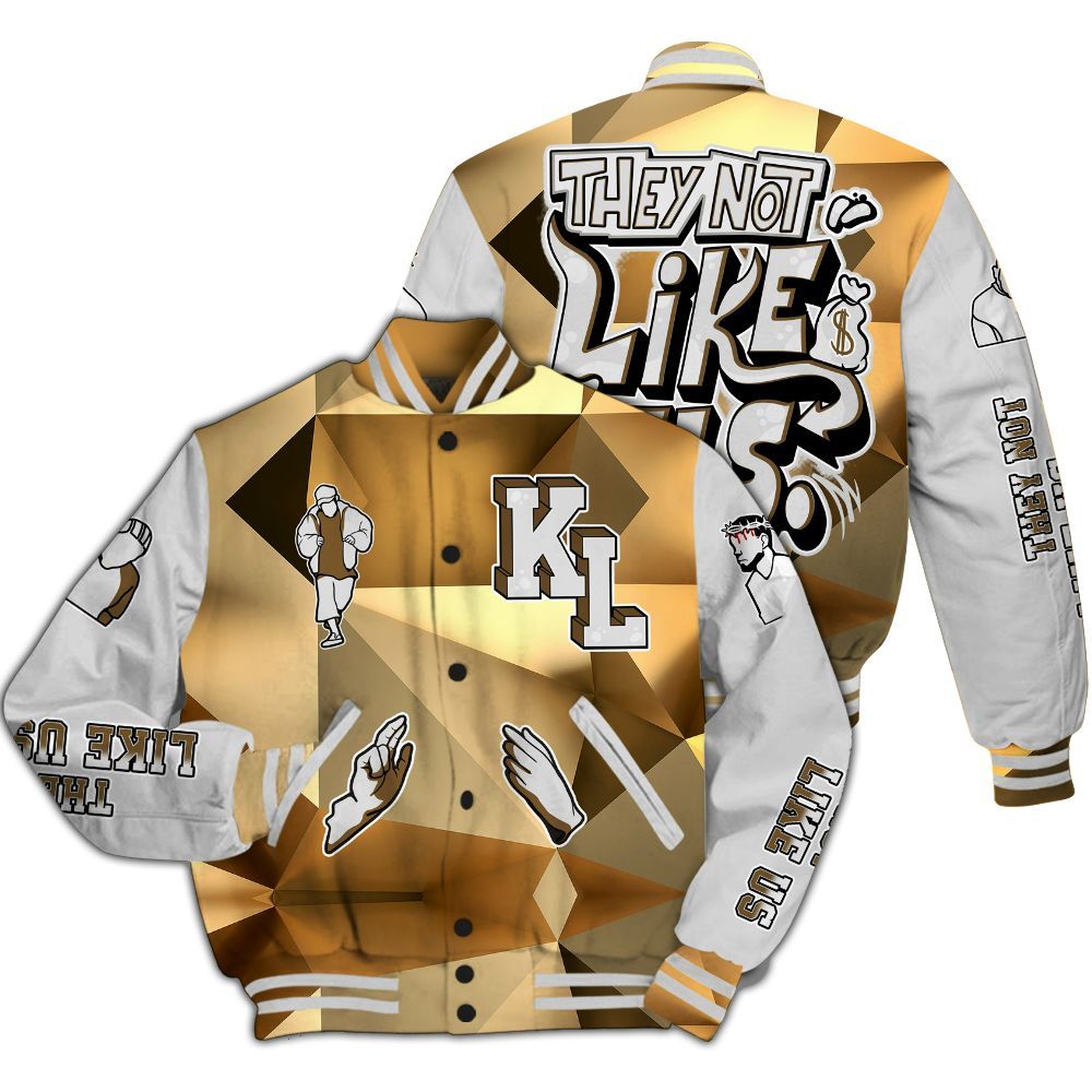 Varsity Jacket To Match NET Gold 4s - Dislike Us Graphic All Over Print