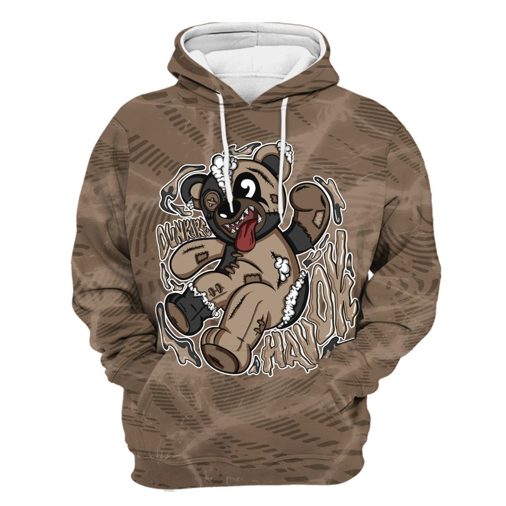 Hoodie To Match Dark Mocha Jack - Havok Bear All Over Print