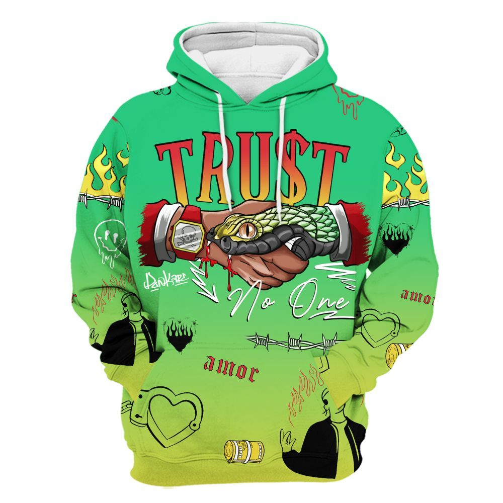 Hoodie To Match Ja 3 Jurassic Park Explorer - Snake Trust No One All Over Print