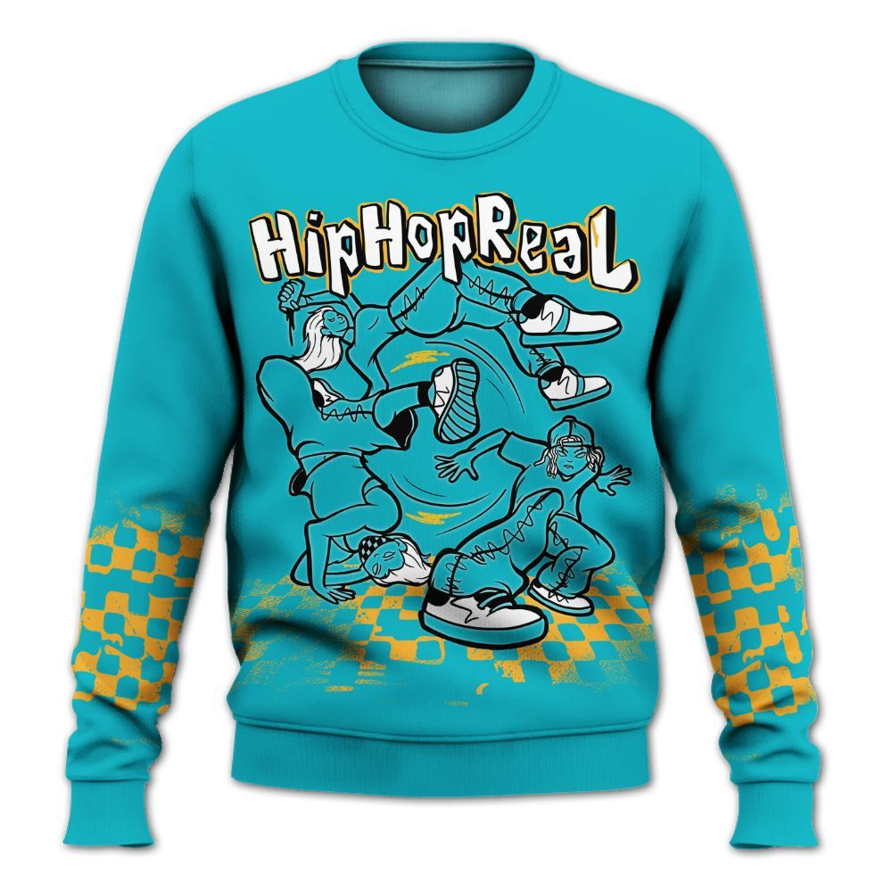 Sweatshirt To Match Retro Aqua 5s - Feel Life Street Style All Over Print