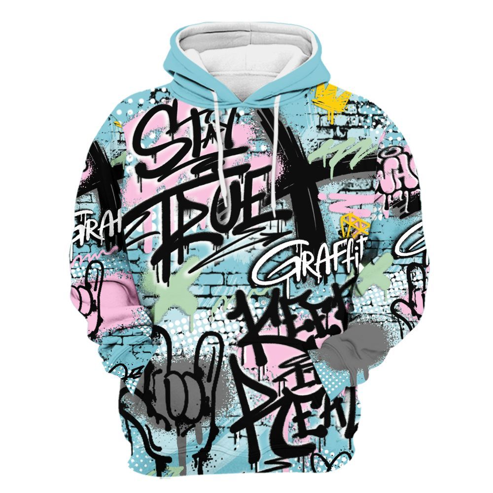 Hoodie To Match SB Dunk Low Visty - True It Real Graffiti Streetwear All Over Print
