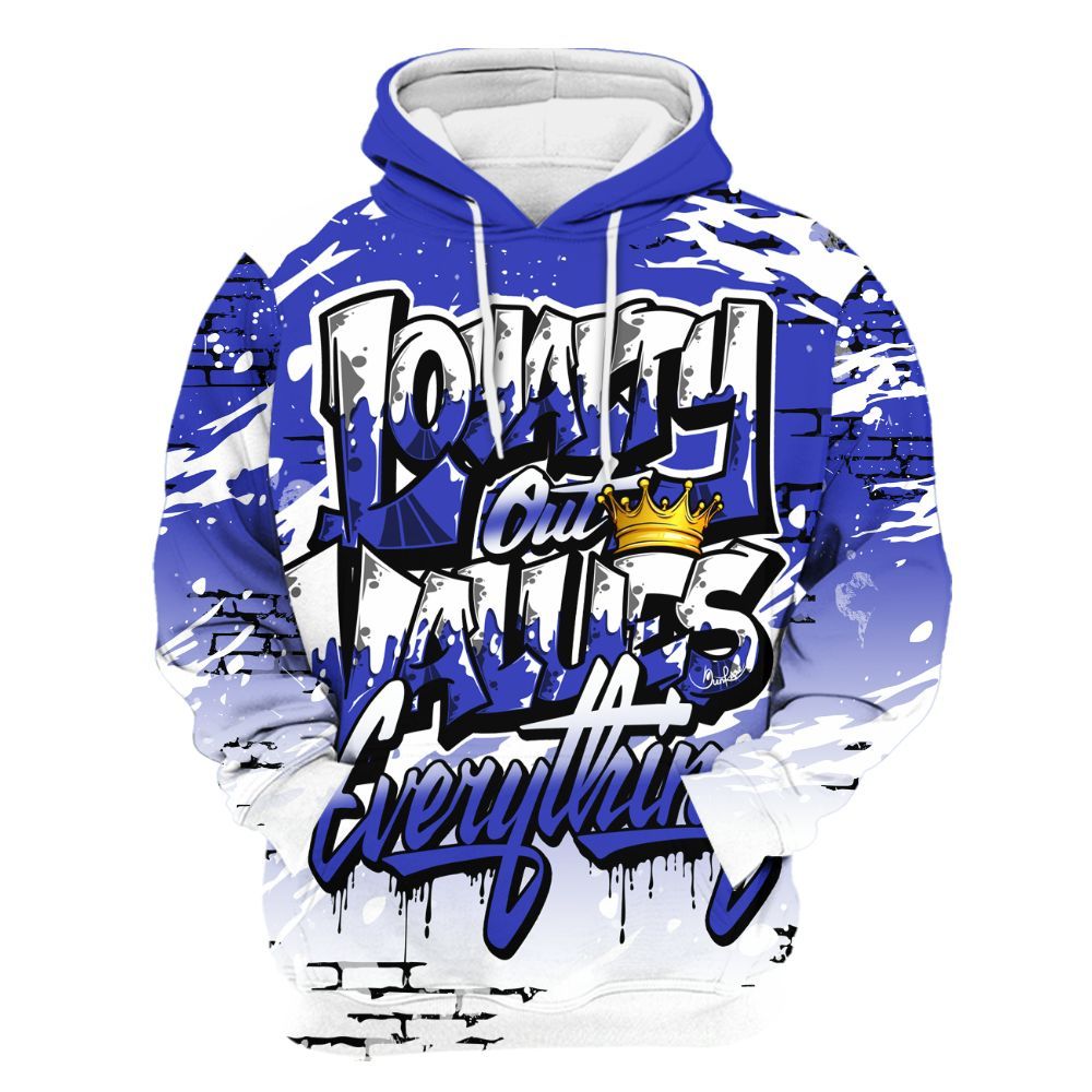 Hoodie To Match Retro Black Concord 12s - Values Of Loyalty Drip All Over Print