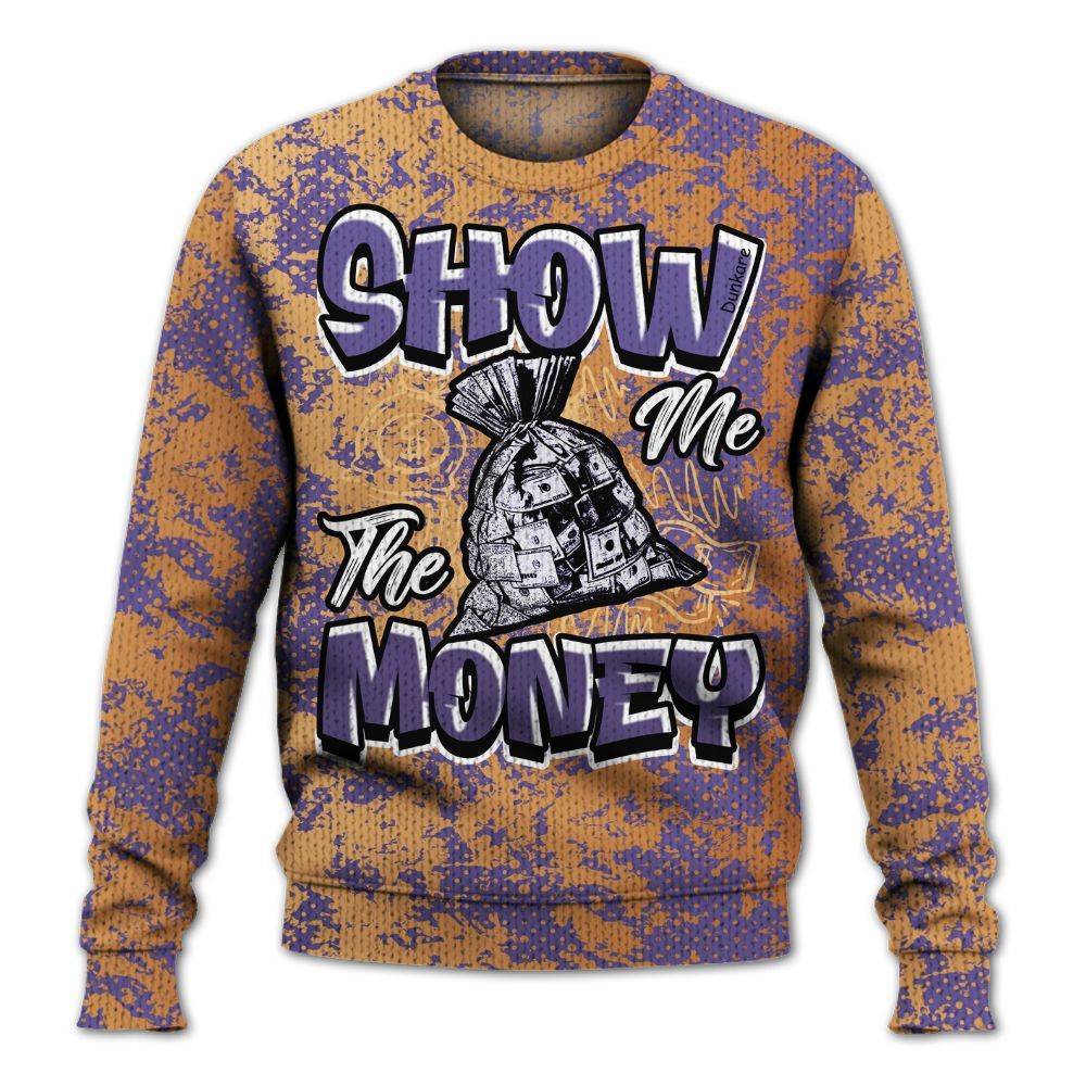 Knitted Sweater To Match Book Sunset 1s - Show Me The Money Retro