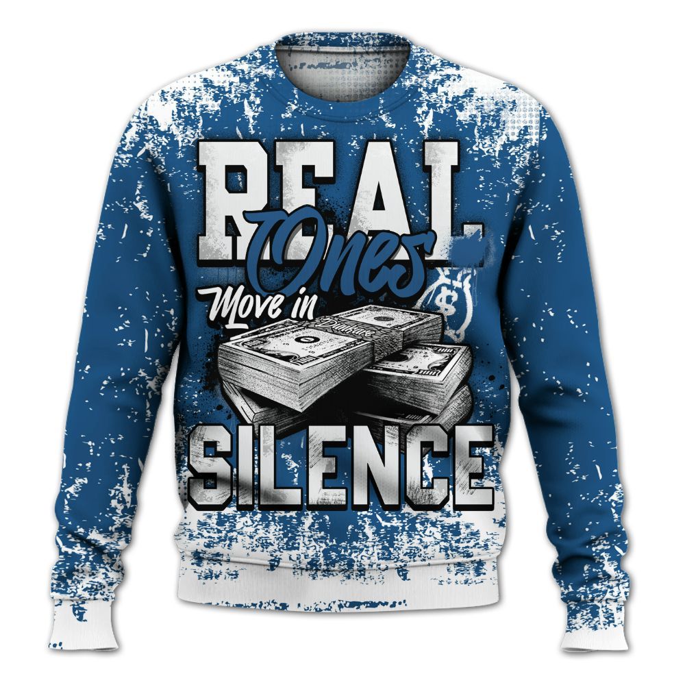 Sweatshirt To Match Wizards 3s - Move In Silence Money Street Retro All Over Print