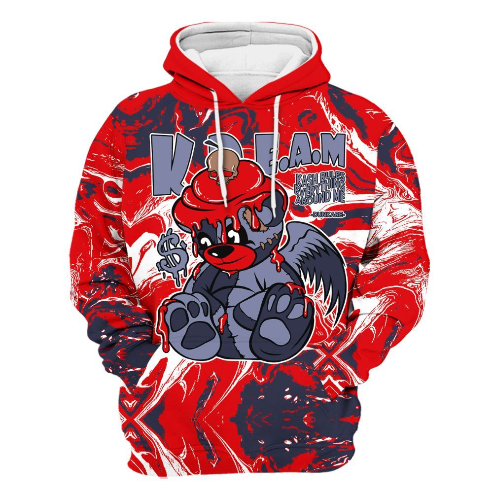 Hoodie To Match Low OG Howard Bison 1s - Loot Bear Liquid All Over Print