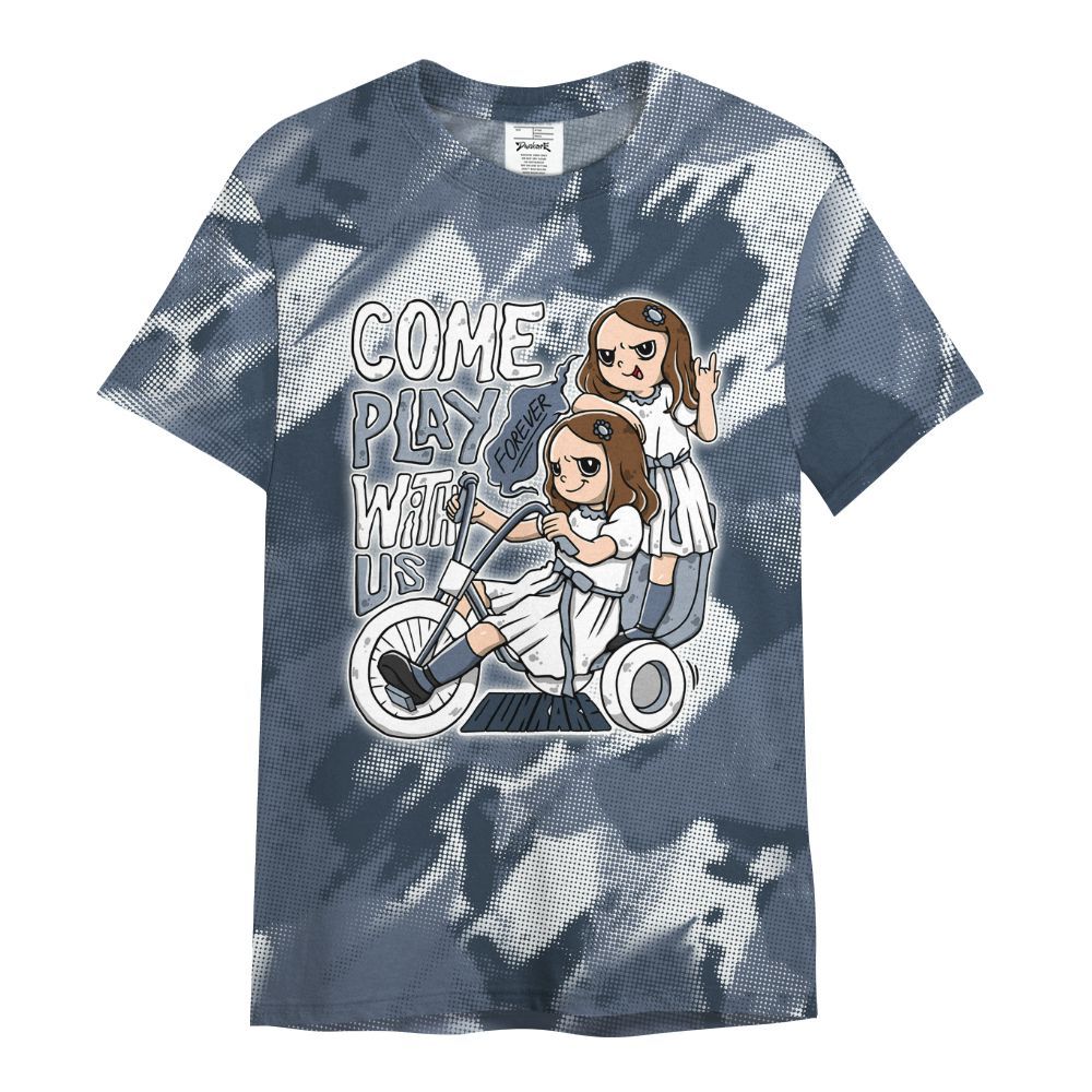 Shirt To Match Low Diffused Blue 11s - Come Hangout Halloween Abstract Halftone All Over Print