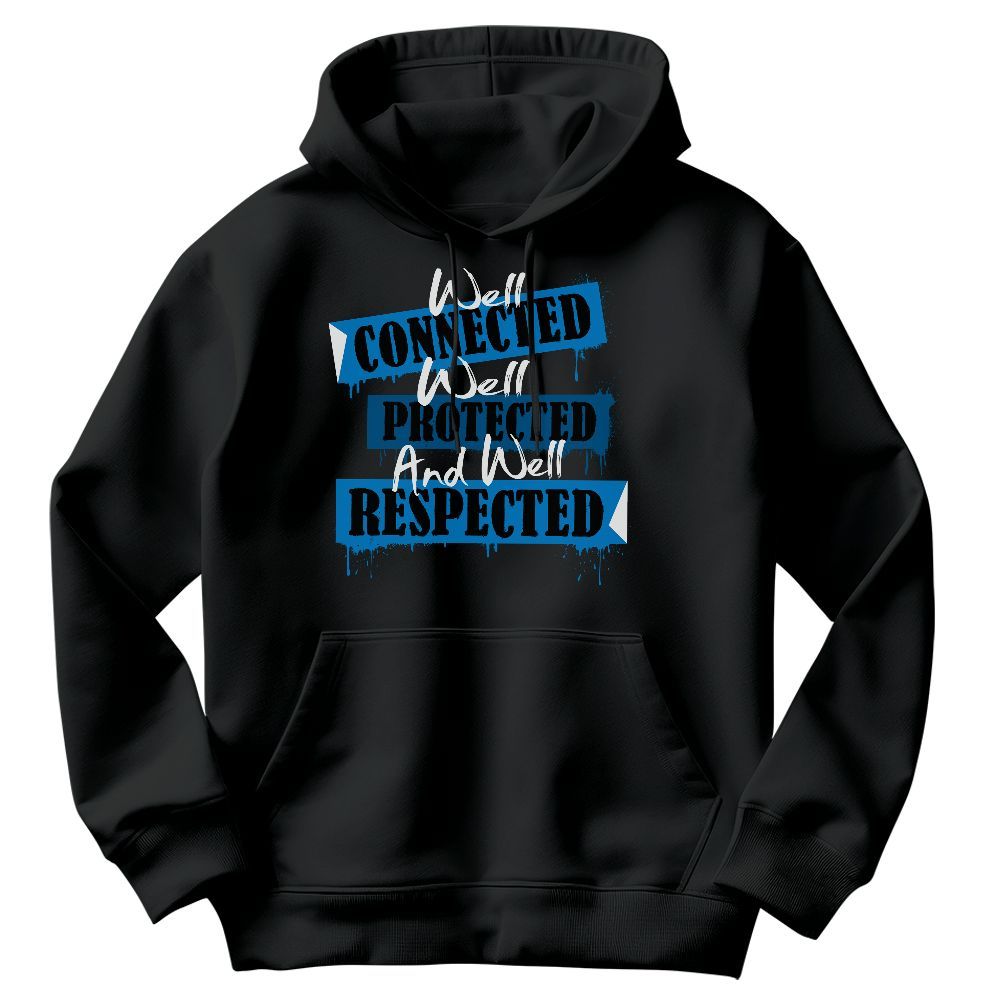 Sweatshirt To Match Industrial Blue 4s - Dripping Connected Military Blue 4s Graphic