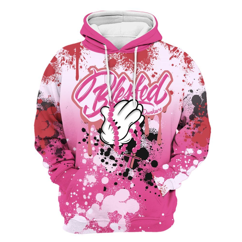 Hoodie To Match KD 4 Aunt Pearl - God Blessed Ink Drip All Over Print