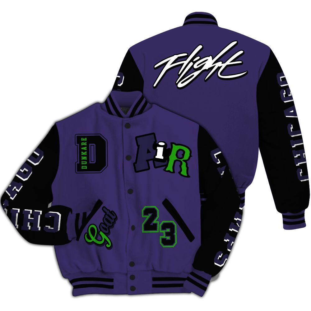 Varsity Jacket To Match Retro Court Purple 13s - AIR Number 23 GOAT All Over Print