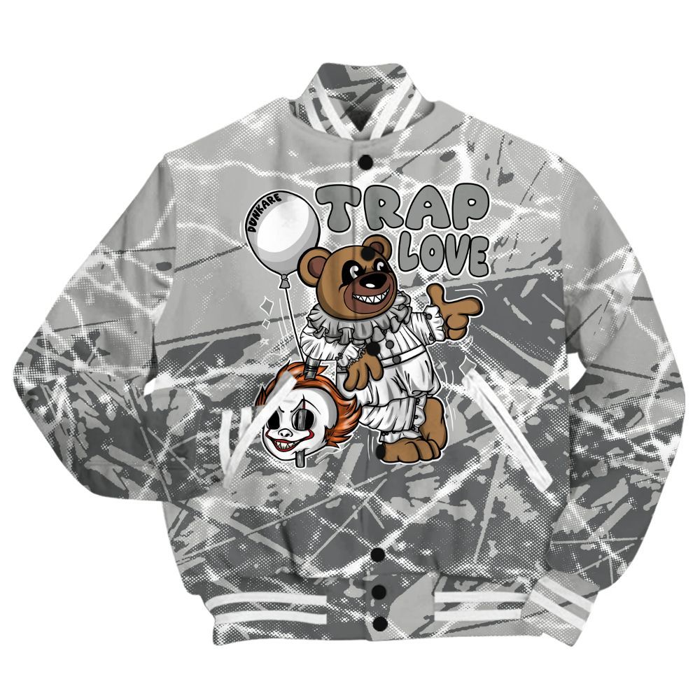 Varsity Jacket To Match Retro Wet Cement 4s Shirt - Trap Loves Bear Profound All Over Print