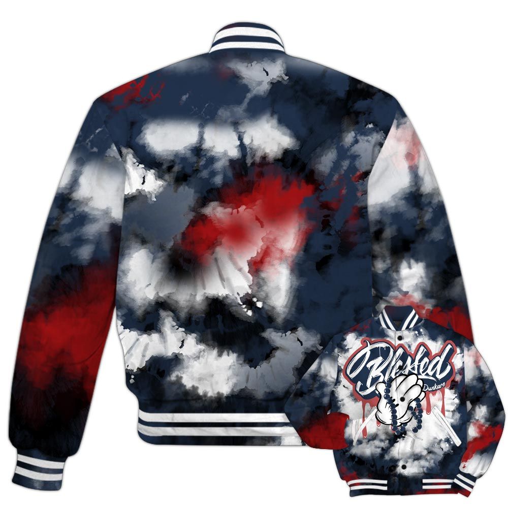 Varsity Jacket To Match Retro Olympic 6s - God Blessed Dripping Varsity Jacket Outfit 1505 NCT