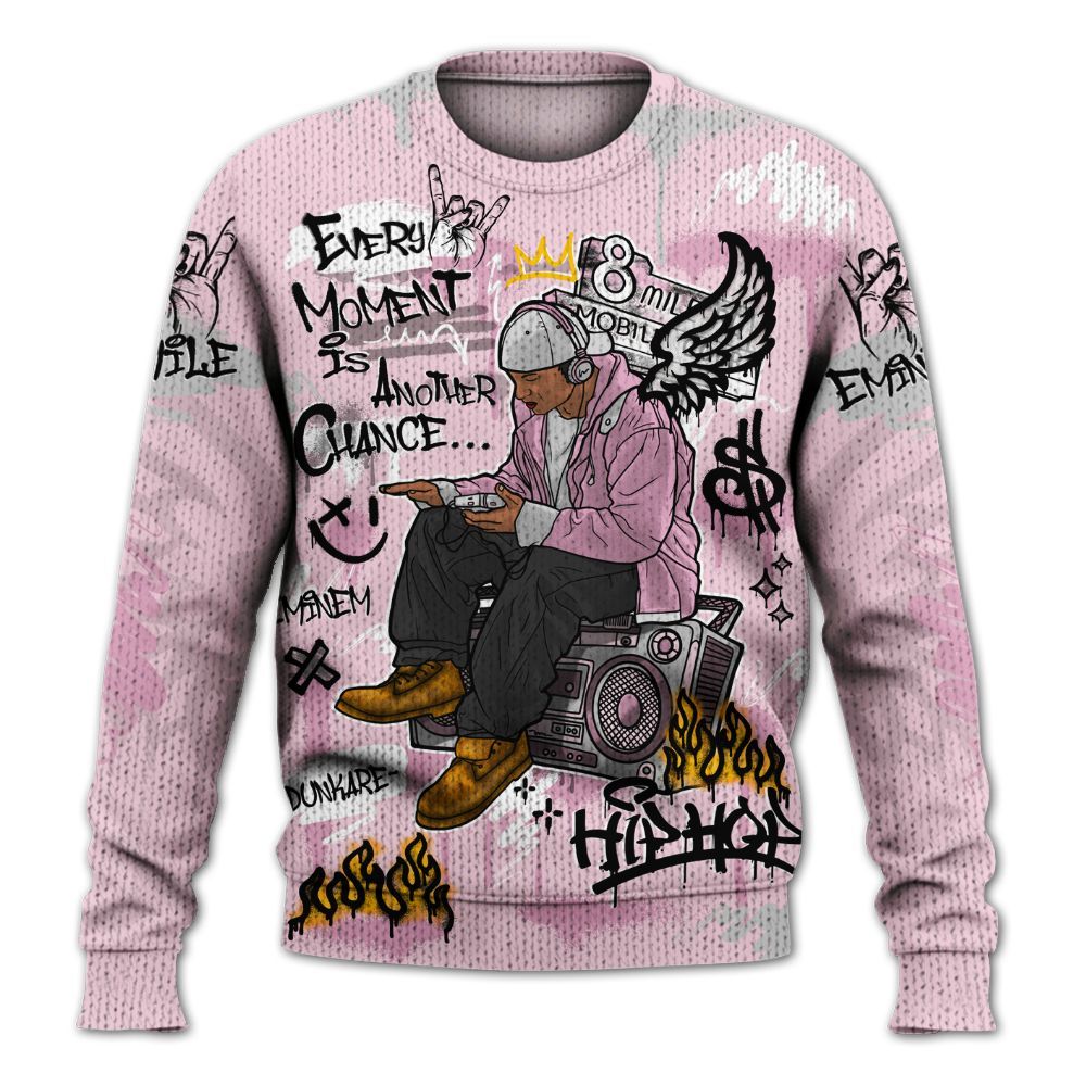 Sweater To Match Orchid 4s - 8Mile Movie Graffiti Graphic
