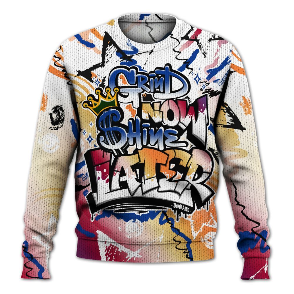 Knitted Sweater To Match Air Griffey Max Los Angeles 1s - Grind Shine Later Drip