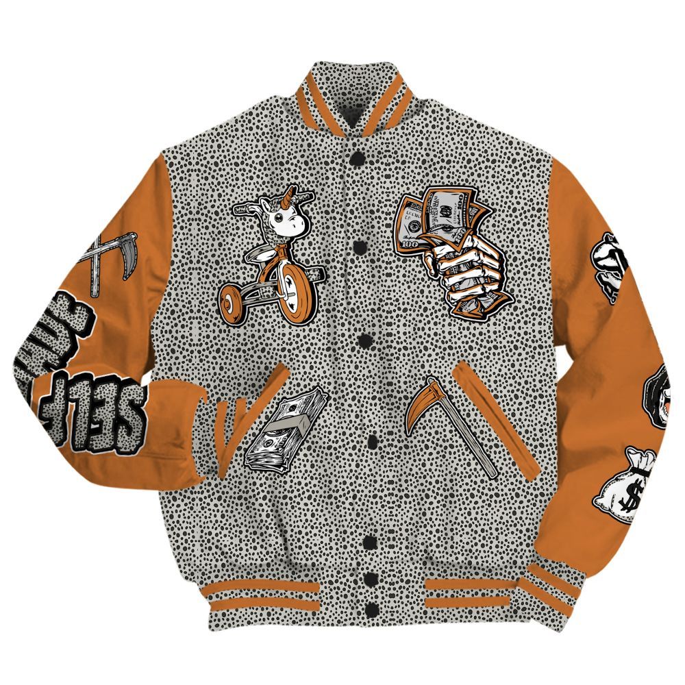 Varsity Jacket To Match Air Max 1 Safari 2024 - Self Make Skeleton All Over Print