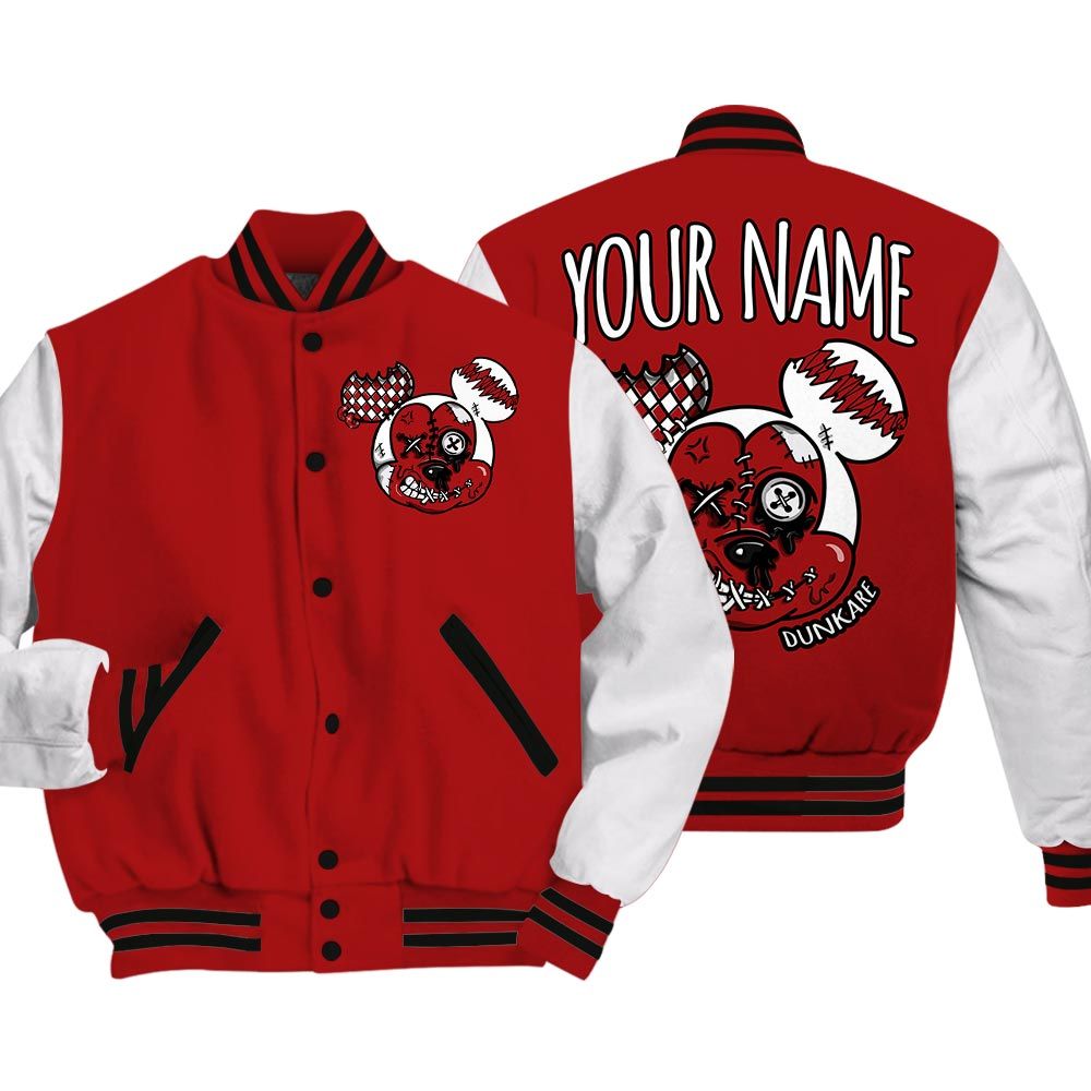 Varsity Jacket To Match Varsity Jacket Custom Name Kream Drip, 12 Red Taxi - To Match Sneaker Red Taxi 12s 2504 NCT