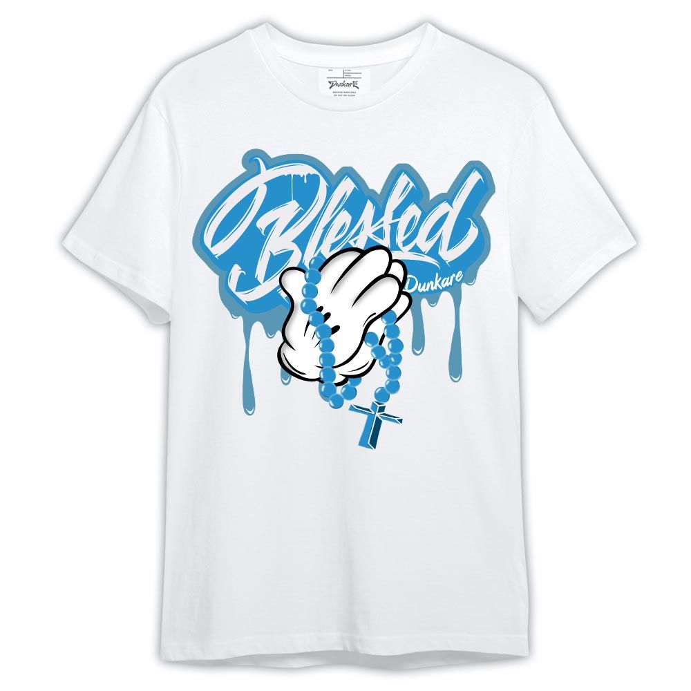 Shirt To Match Shirt Streetwear God Blessed Drip, Powder Blue 9s T-- To Match Sneaker Powder Blue 9s Graphic Tee NCT