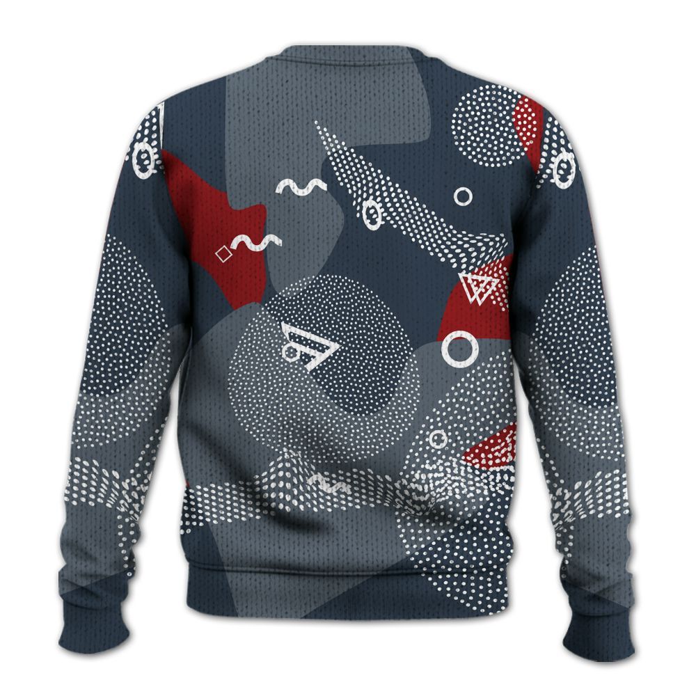Knitted Sweater To Match Navy Blue 2024 6s - Graphic Meme Damnn