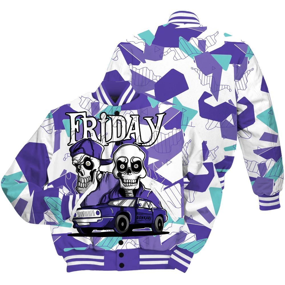Varsity Jacket To Match Low Hornets 1s - Friday Funny Retro All Over Print