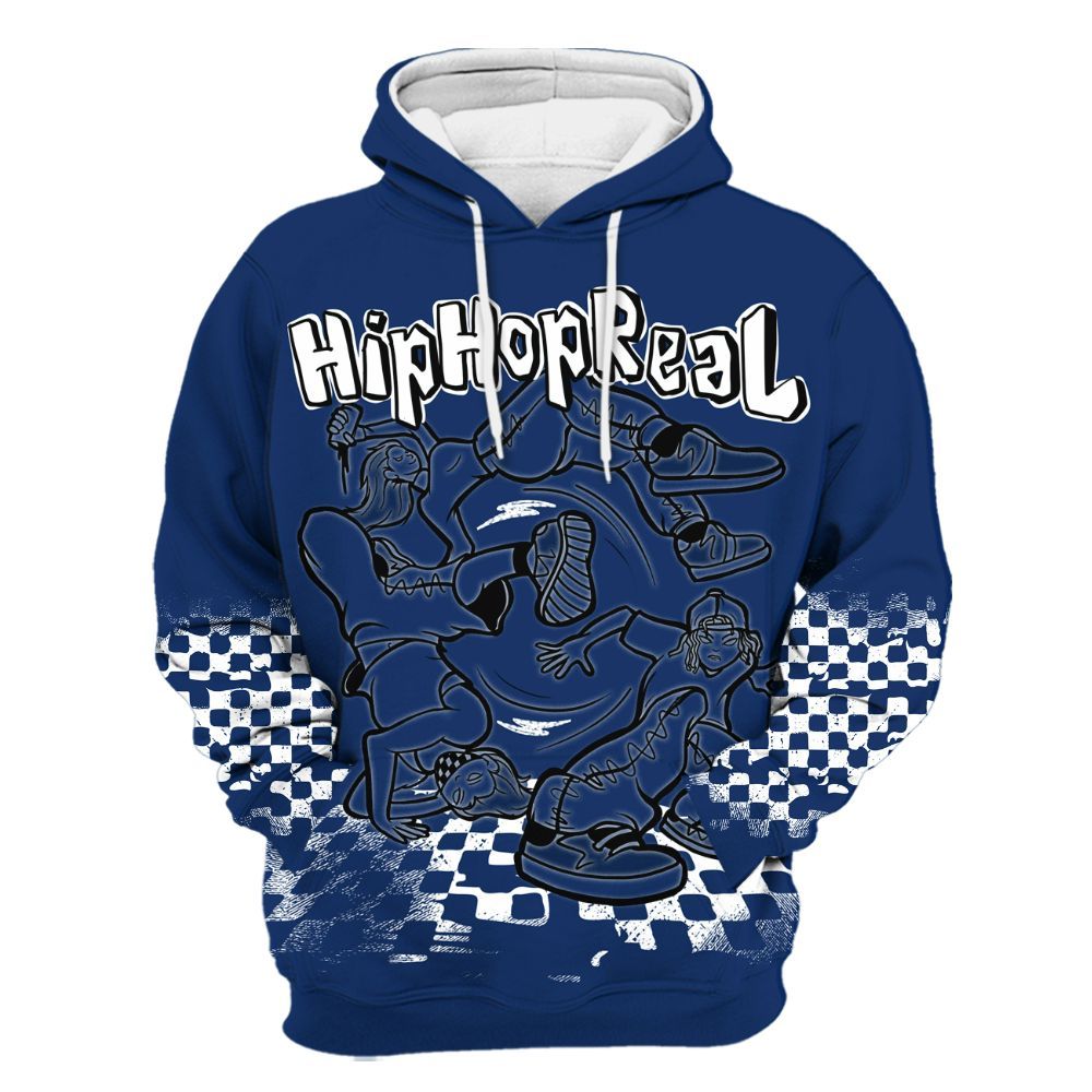 Hoodie To Match High OG Deep Royal Blue 1s - Feel Life Street Style All Over Print