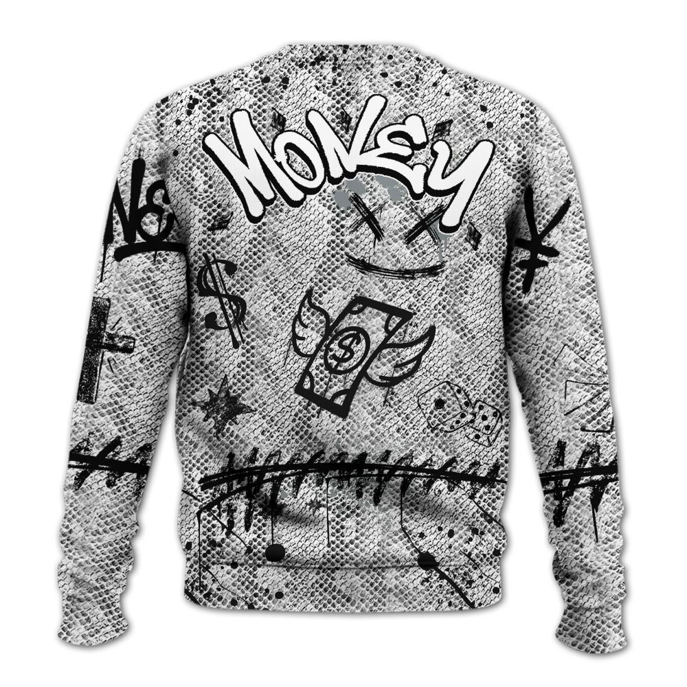 Sweatshirt To Match Low CNY Year Of The Snake 11s - Everybody Paid In Full Crayon All Over Print