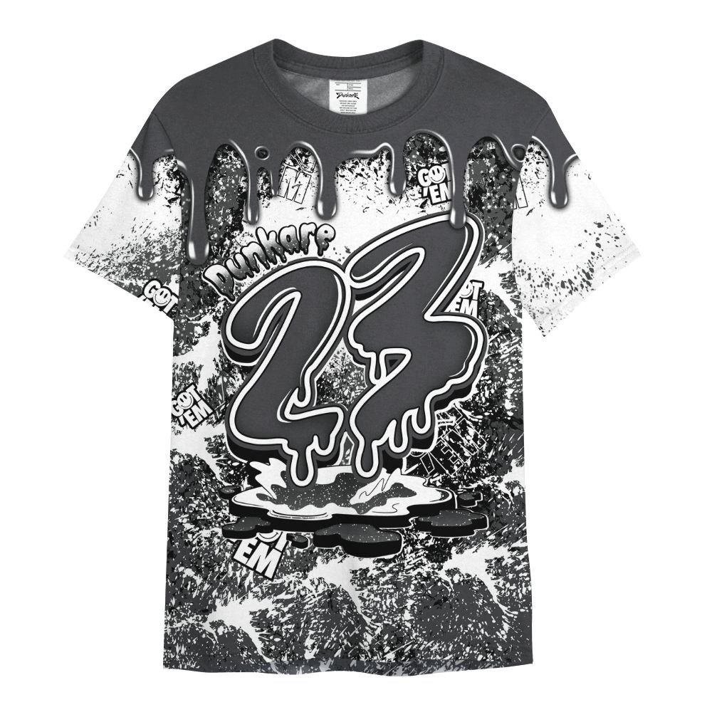 Shirt To Match Fear 4s - Dripping 23 Drip All Over Print