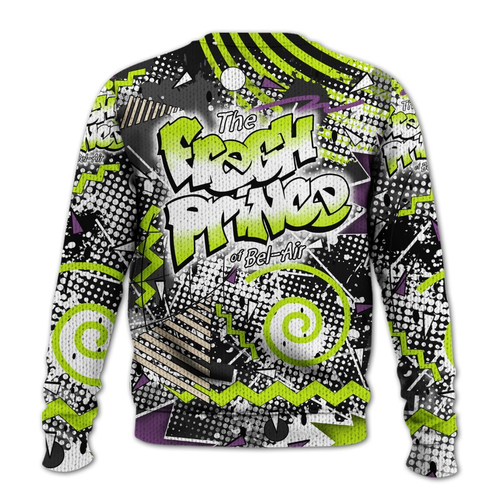 Sweater To Match GS Black Barely Volt 11s - Fresh Sneaker 90s Graphic