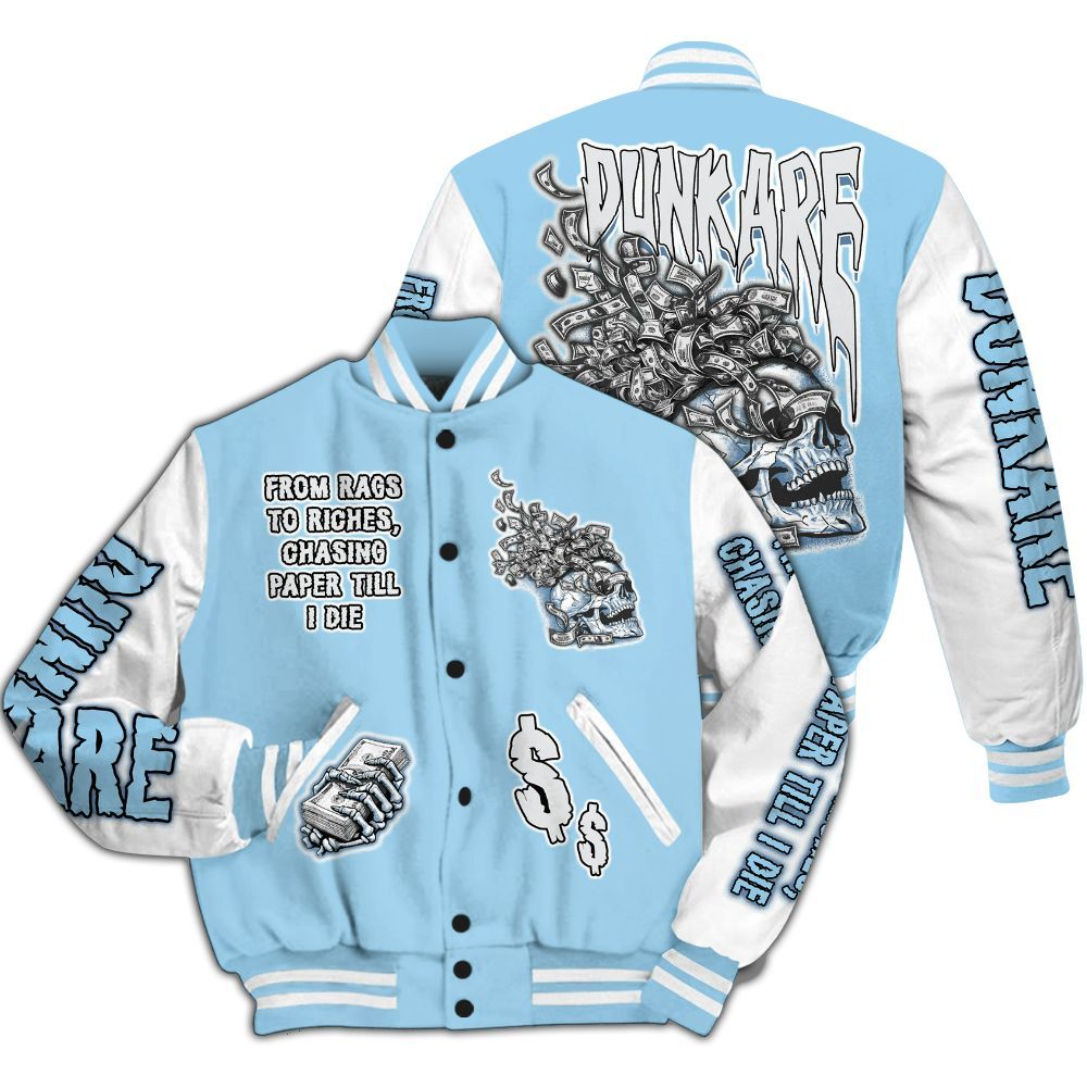 Varsity Jacket To Match Legend Blue 11s - From Rags To Riches All Over Print