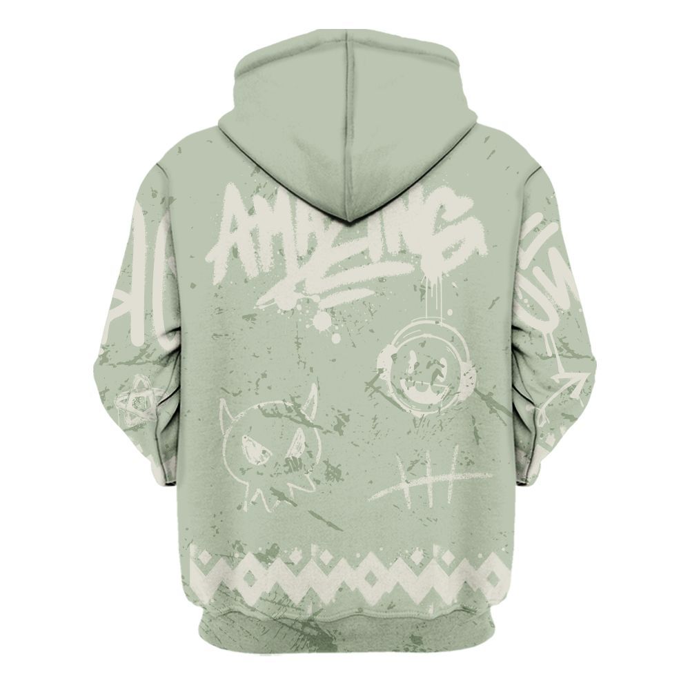 Hoodie To Match Seafoam Sail 4s - Friday Sneaker Crayon All Over Print