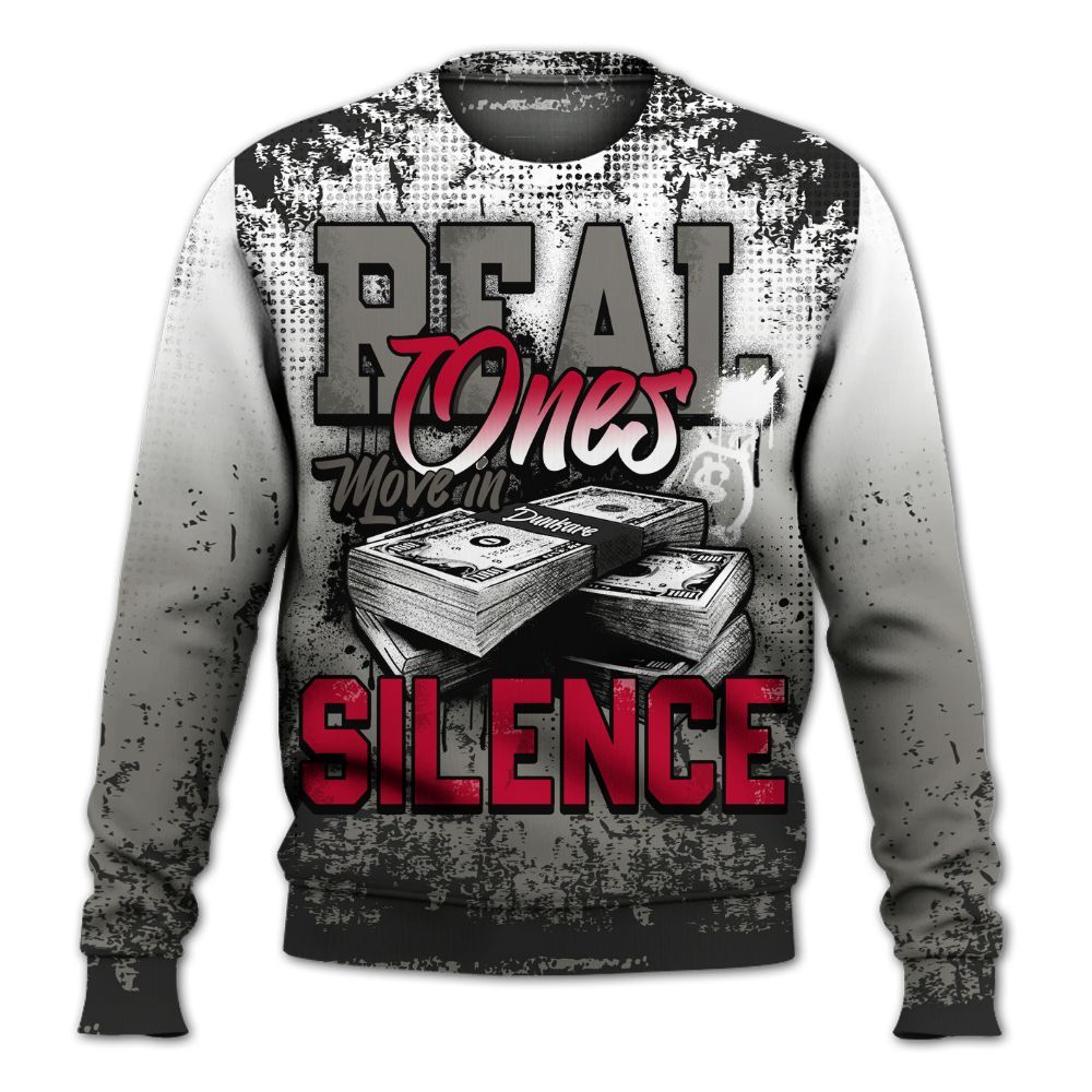 Sweatshirt To Match Shadow 2025 10s Shirt, Move In Silence Money Street Retro All Over Print