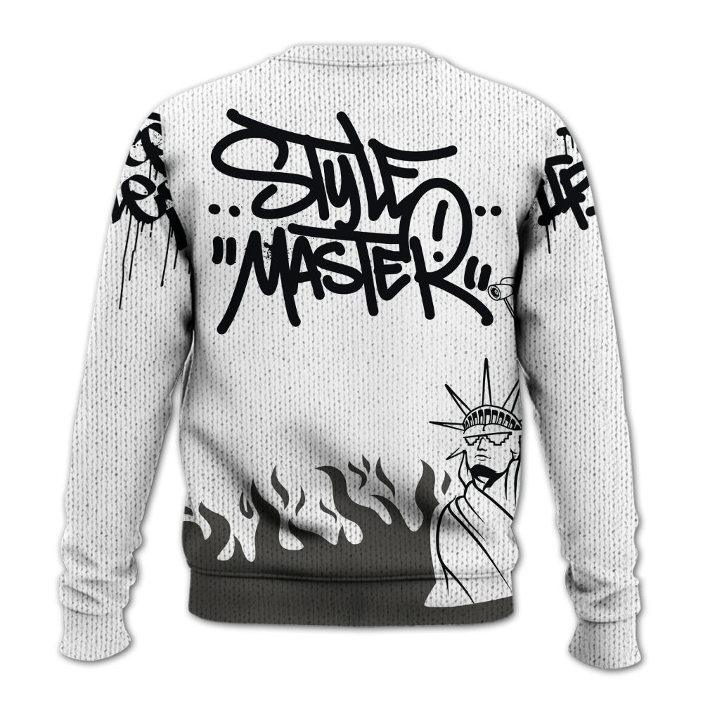 Knitted Sweater To Match Kobe 9 Elite Protro Halo - Graphic Fck Around Find Out