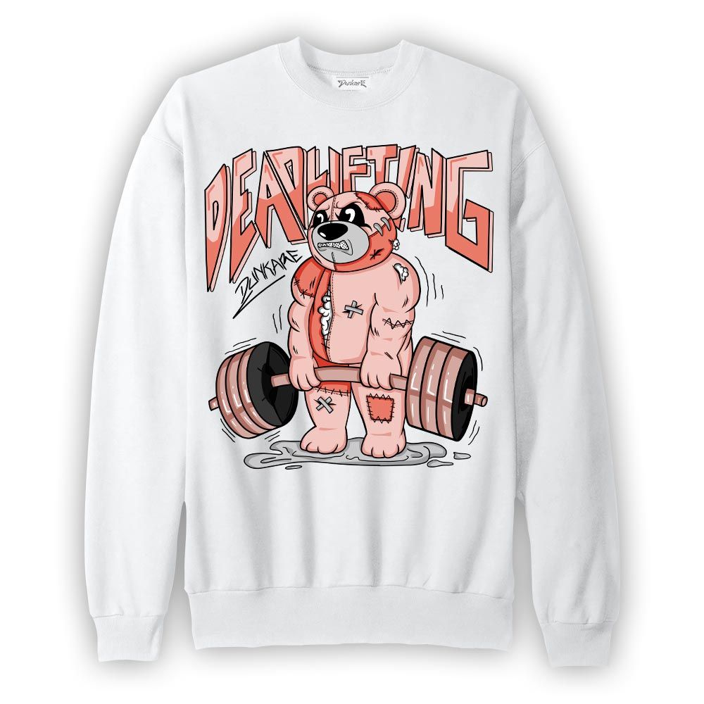 Sweatshirt To match Legend Pink 11s Sweatshirt - Deadlifting Bear Graphic