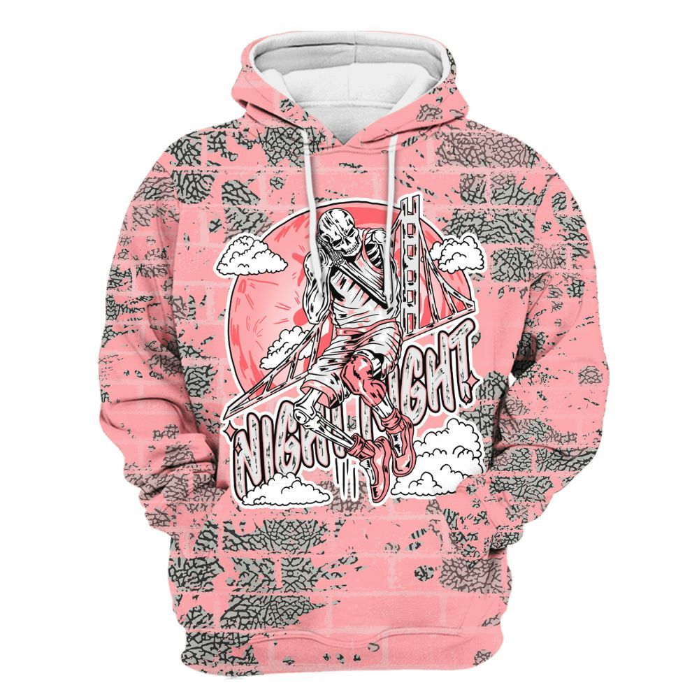 Hoodie To Match Retro Wings 3s - Seeya Skeleton Brick All Over Print
