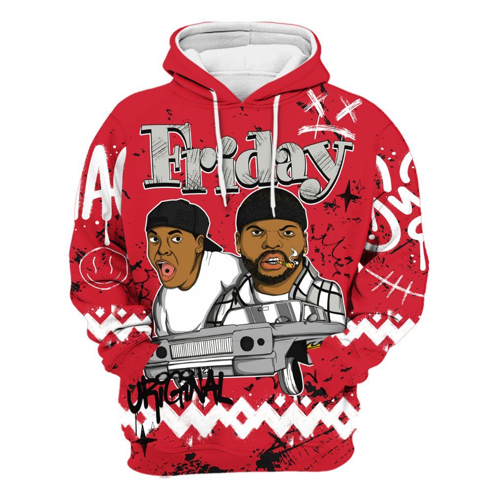 Hoodie To Match Flight Club 4s - Friday Sneaker Crayon All Over Print