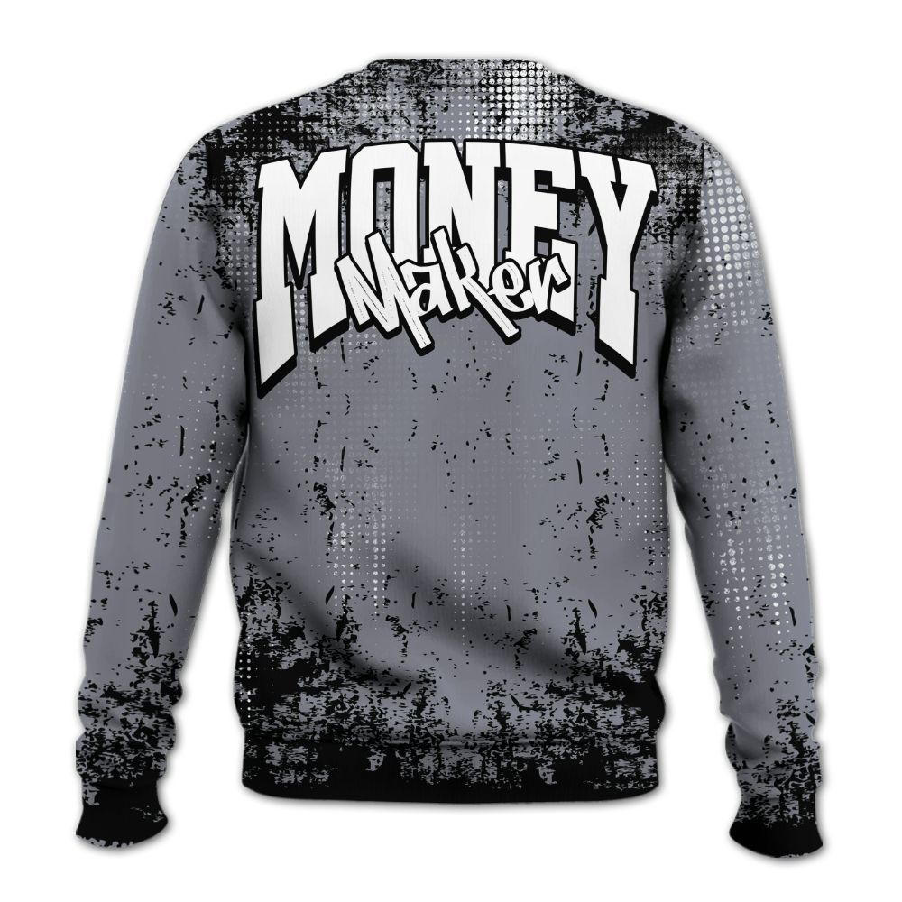 Sweatshirt To Match Retro Black Flint 13s - Move In Silence Money Street Retro All Over Print