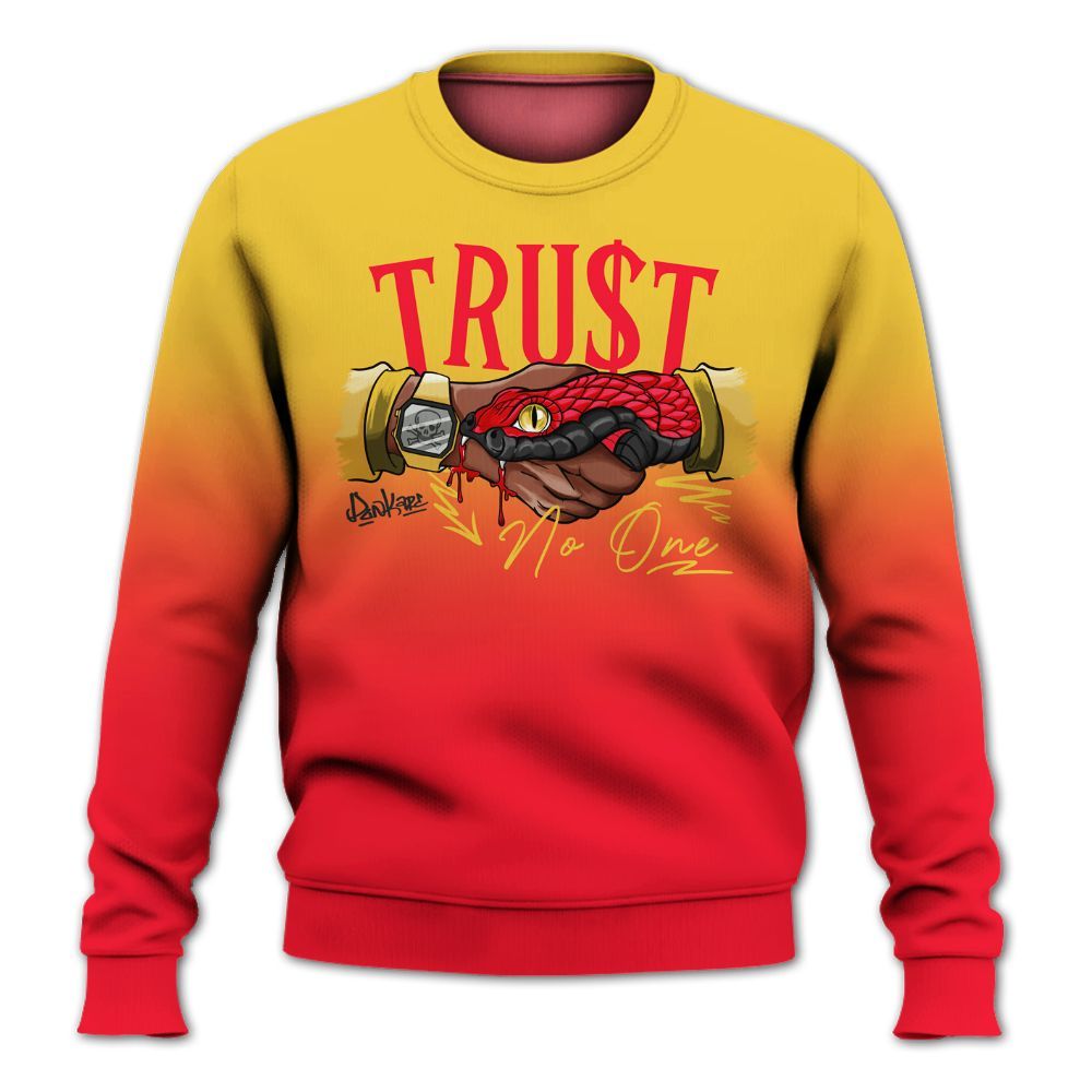 Sweatshirt To Match KD 18 Air Bakin - Snake Trust No One Drip All Over Print