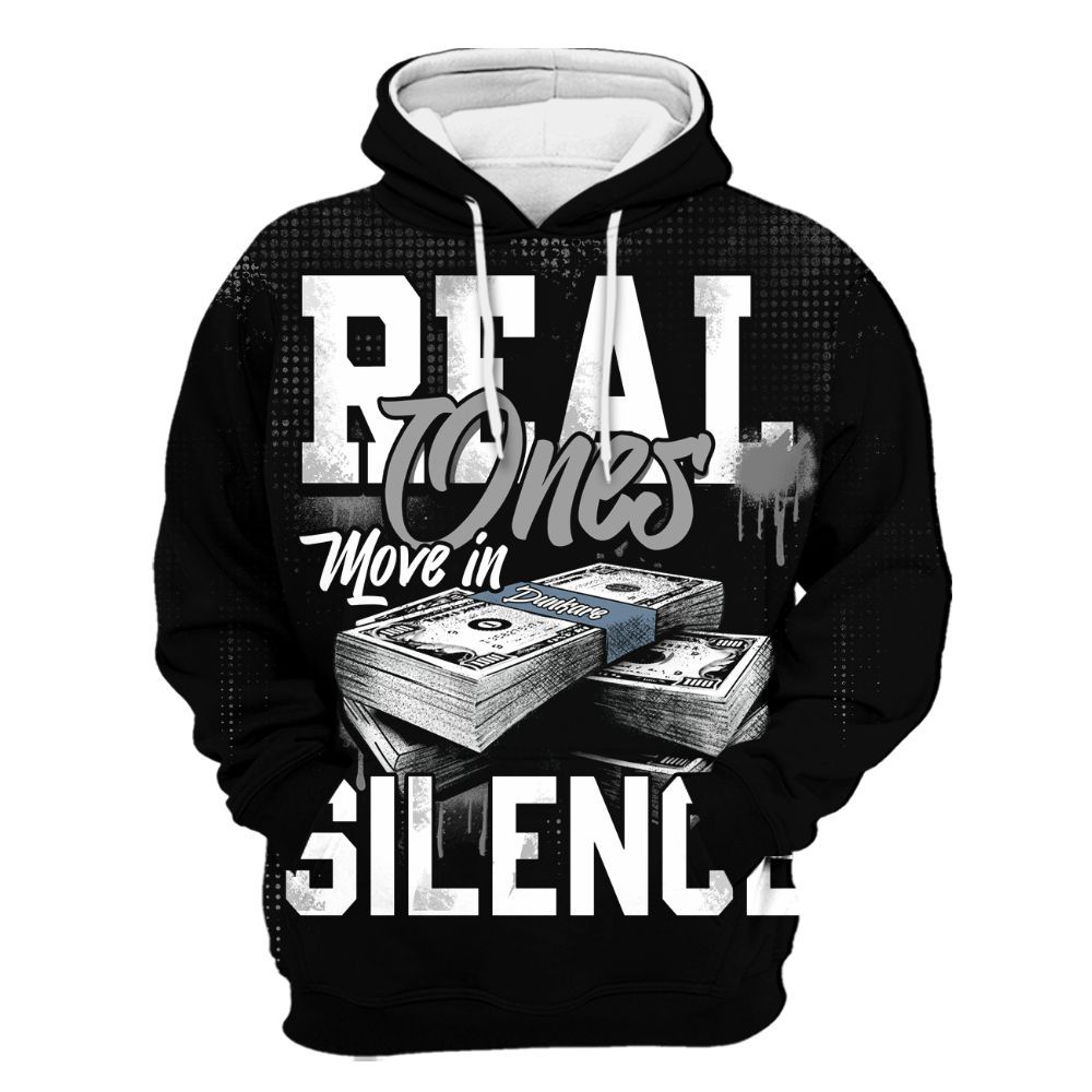 Hoodie To Match Black Chrome 6s - Move In Silence Money Street Retro All Over Print