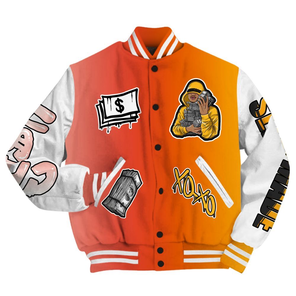 Varsity Jacket To Match Dunk High Candy Corn - Selfmade Unique All Over Print