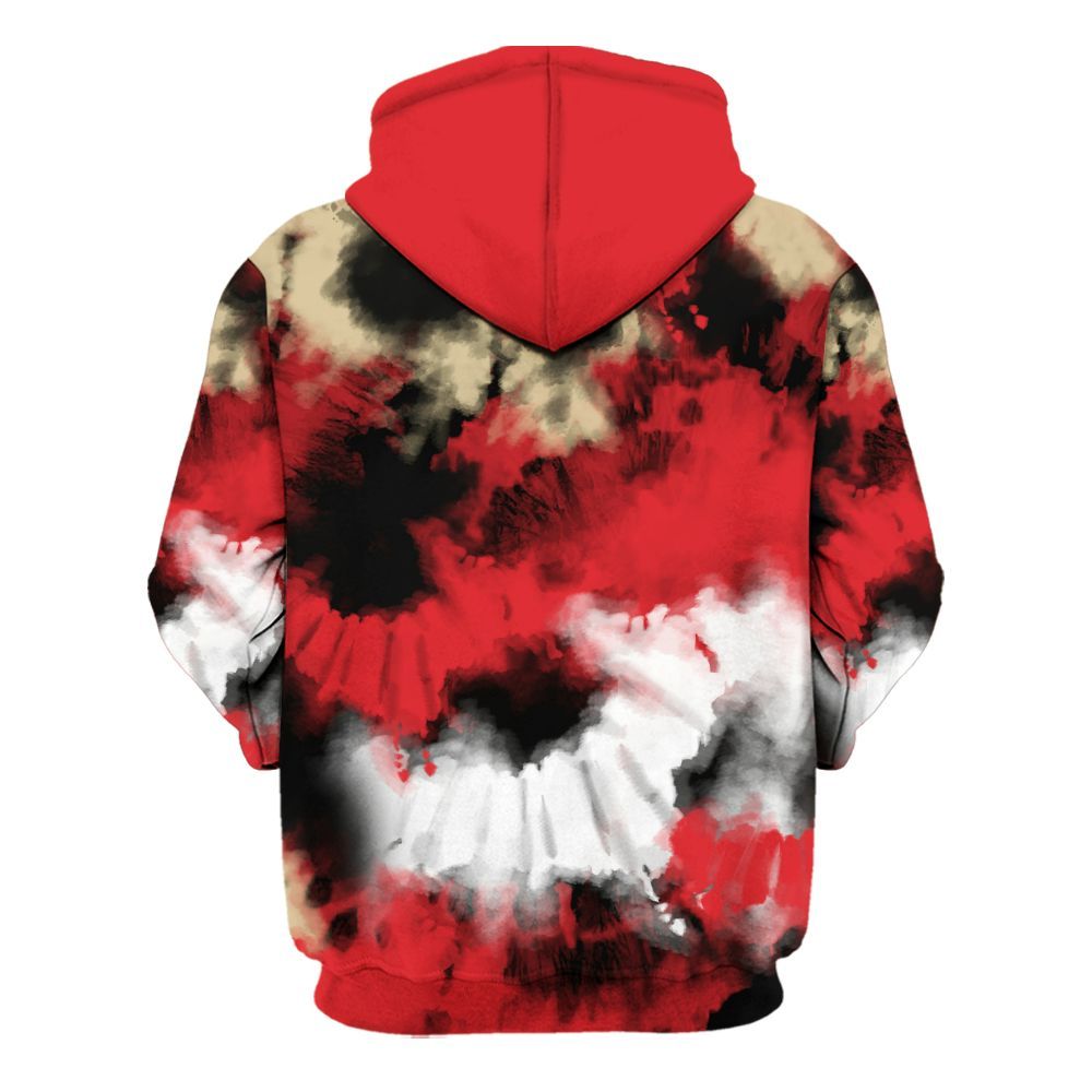 Hoodie To Match Prime 93 Fire Red - Tie Dye FK Around Find Out All Over Print