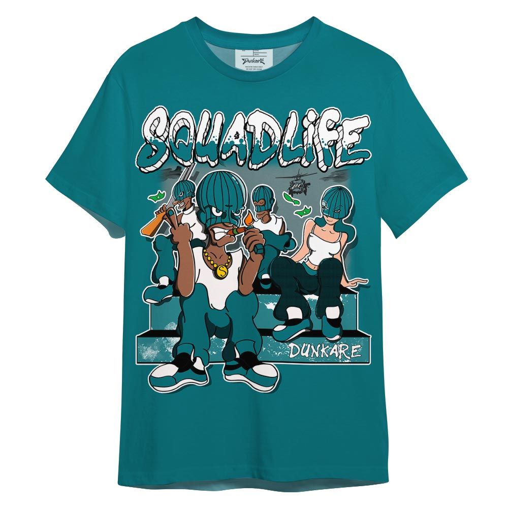 Shirt To Match Oxidized Green 4s - Squad Life Shirt 3D Graphic Outfit 0705 LGH