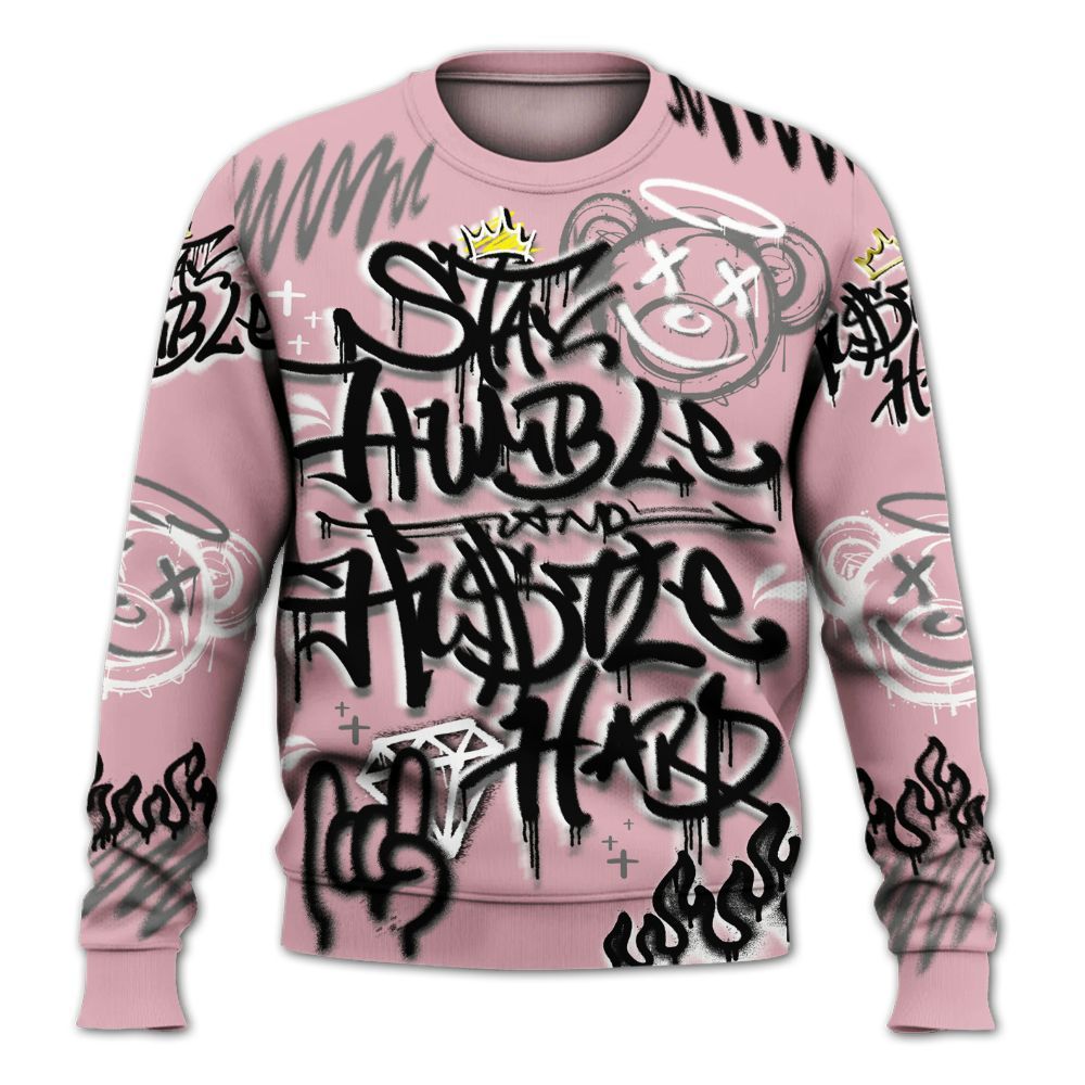 Sweatshirt To Match Air Max DN Pink Foam - Humble Drip Streetwear Graffity All Over Print